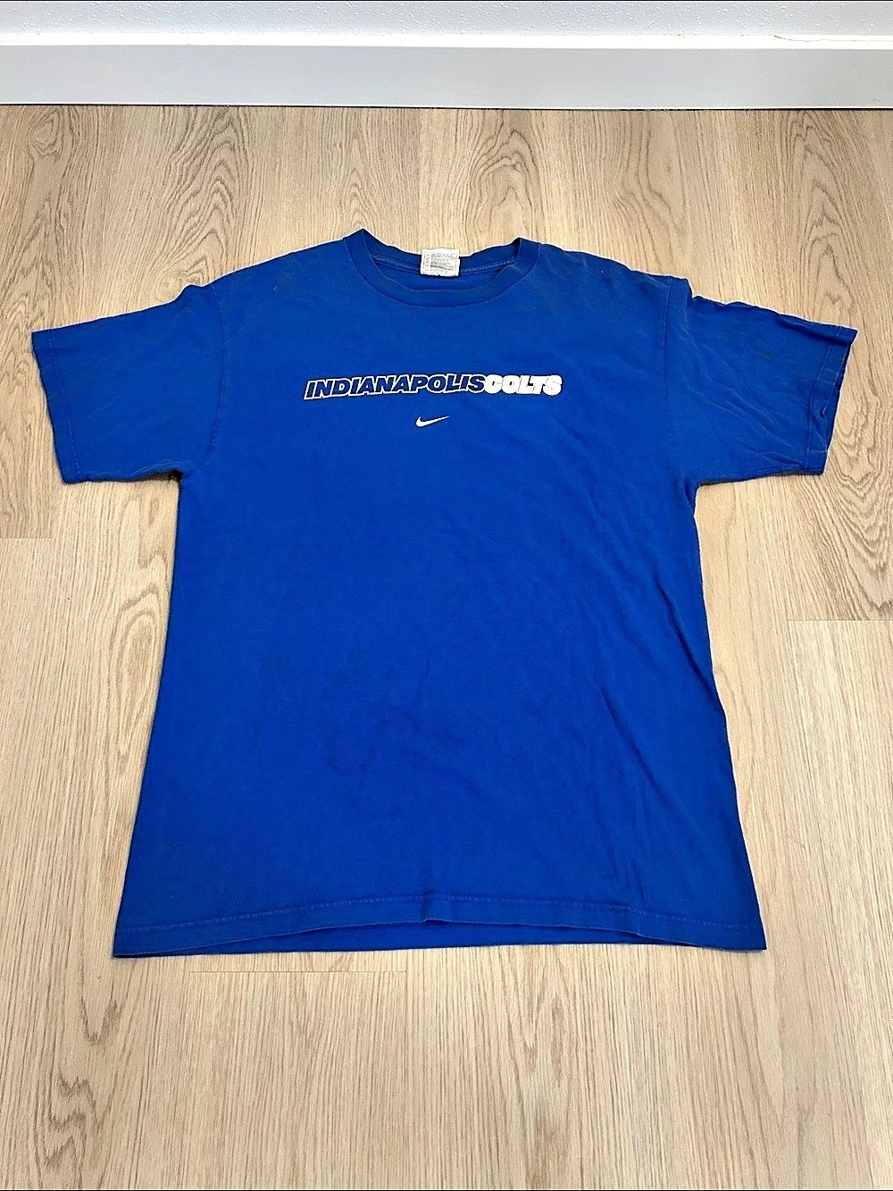 Vintage 1990s NFL Nike Indianapolis Colts blue/white T-Shirt Size Medium